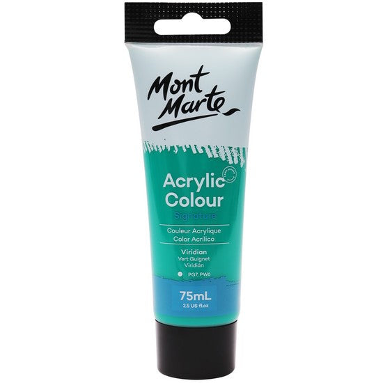 Mont Marte Viridian Studio Acrylic Paint 75ml (MSCH7525)