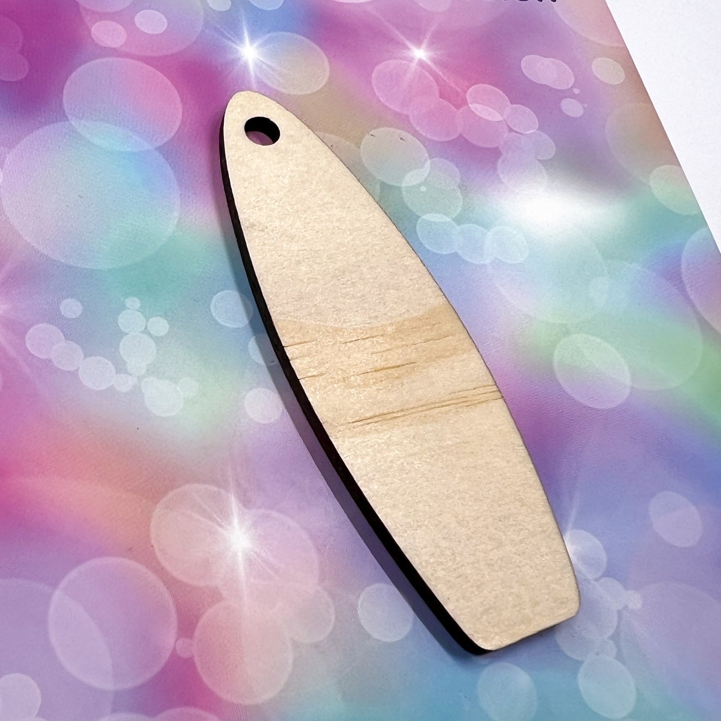 Ready-to-Colour Wooden Shape - Surfboard 1"x3" 15417