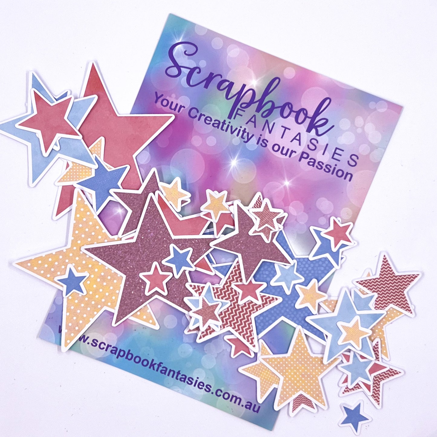 Super Funtimes Lots of Stars Colour-Cuts (over 50 pieces) 15443