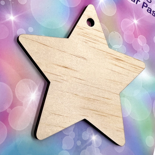 Ready-to-Colour Wooden Shape - Star 3"x3" 15435