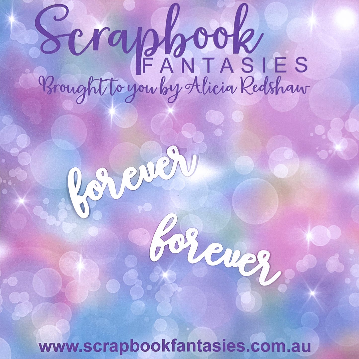 A Day to Remember - forever mini-script 3"x1" (2 pack) White Linen Cardstock Title-Cut - 14774