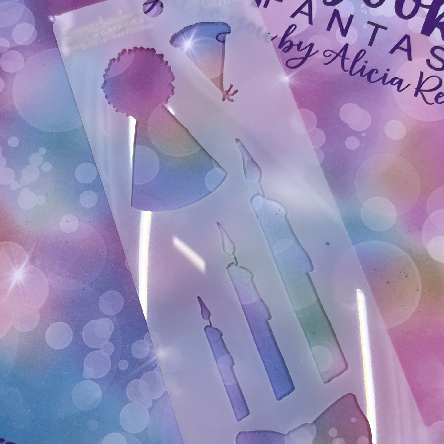 Scrapbook Fantasies Mini Border Stencil Template Mask - 2.25”x5.5” - Birthday 627012