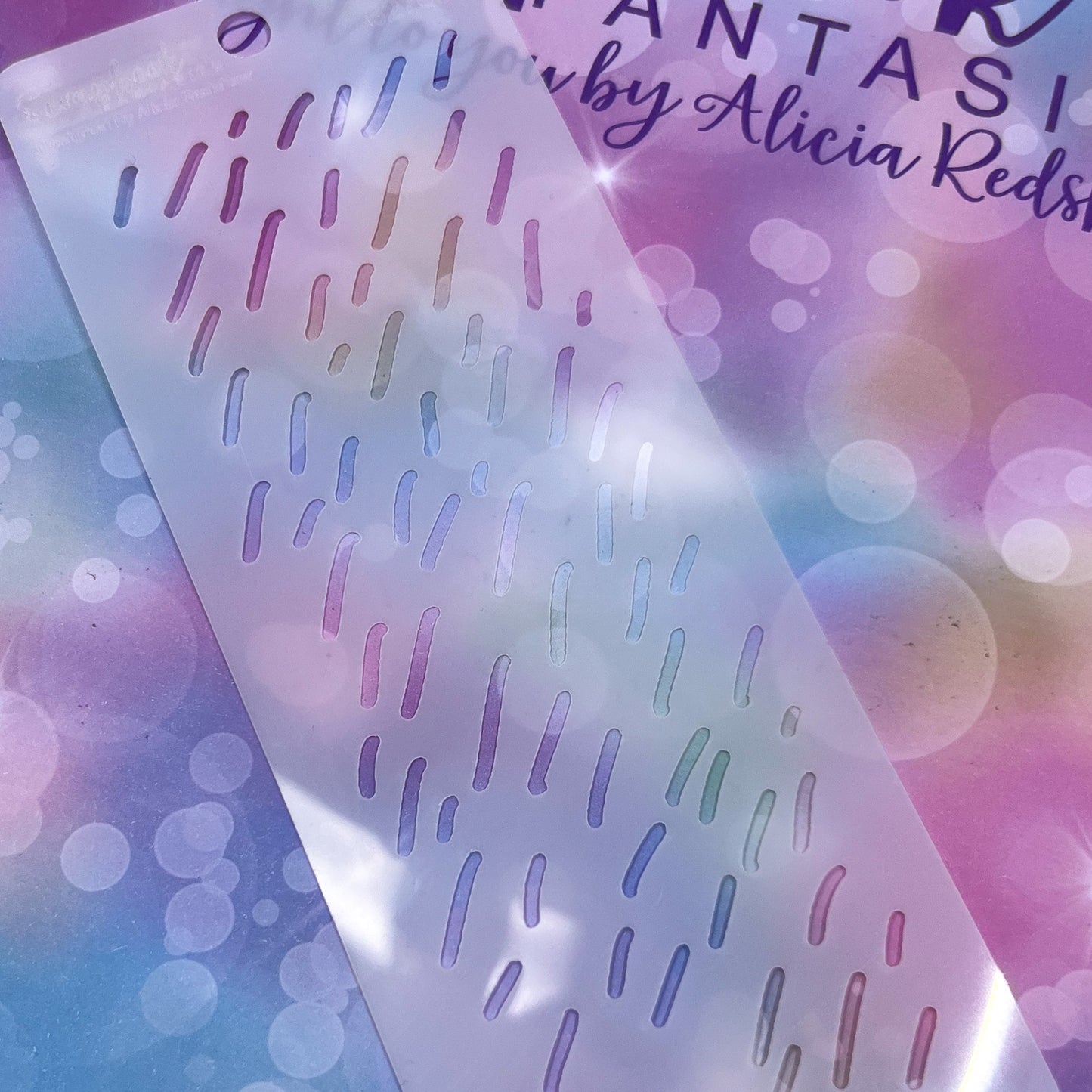 Scrapbook Fantasies Mini Border Stencil Template Mask - 2.25”x5.5” - Divide 627025