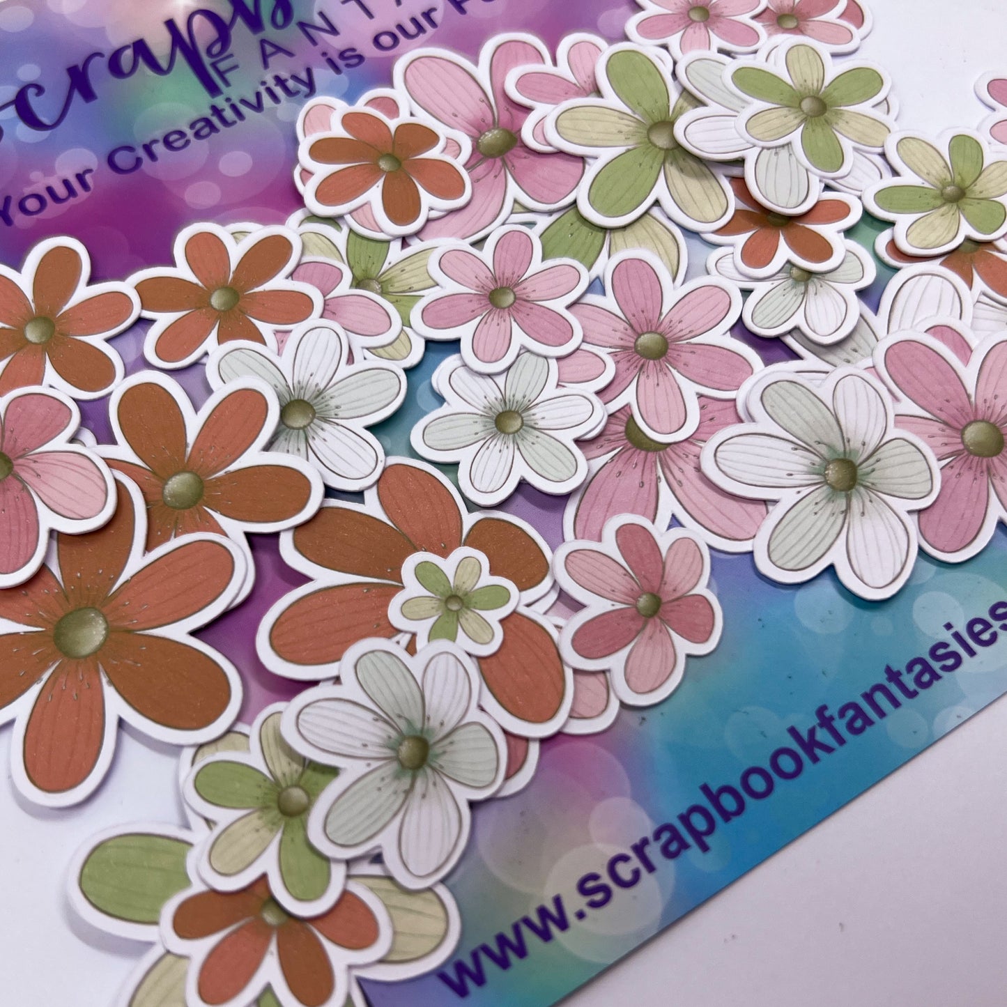 Super Funtimes Colour-Cuts - Flowers 8 (over 50 pieces) 15220