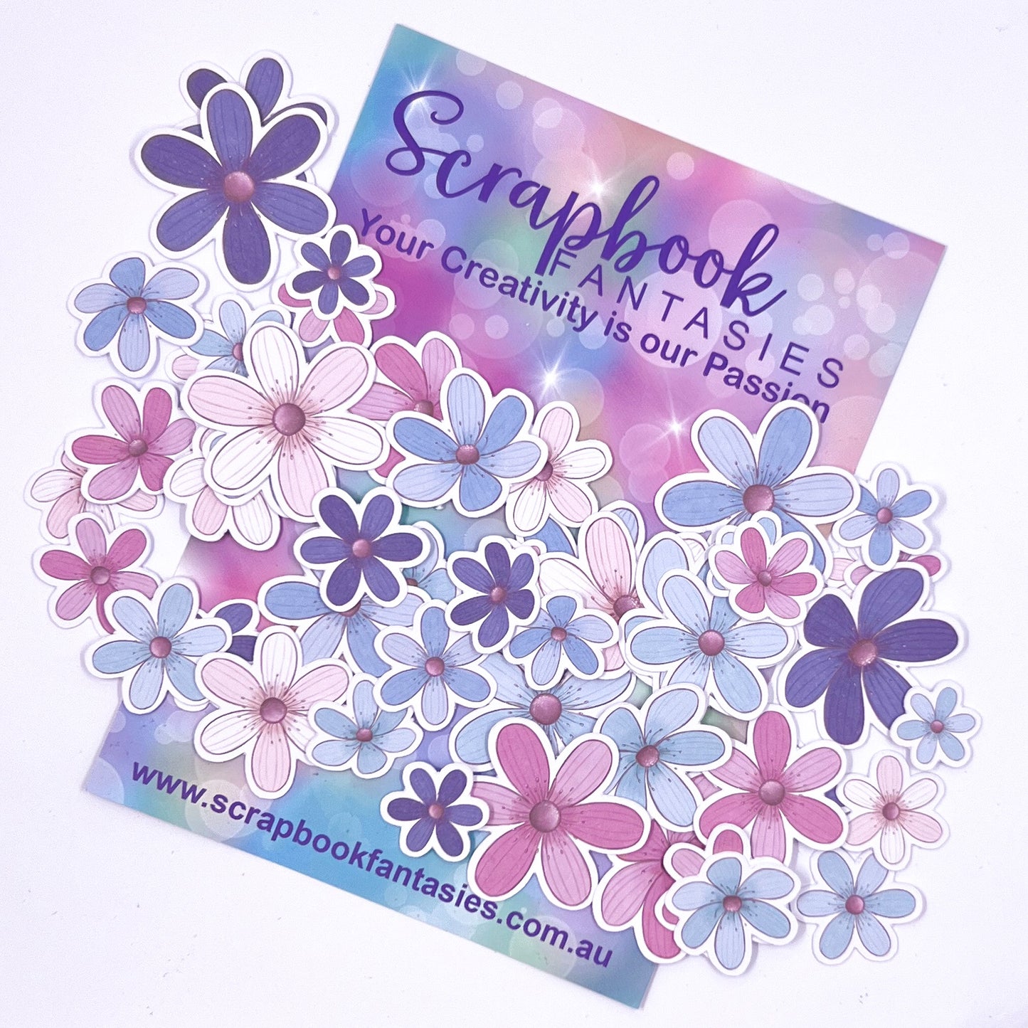 Super Funtimes Colour-Cuts - Flowers 4 (over 50 pieces) 15409