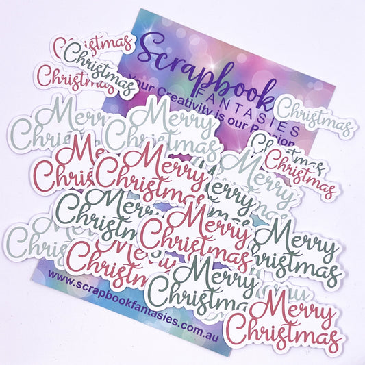 Cute Christmas Colour-Cuts - Merry Christmas 10 (22 pieces) 15275