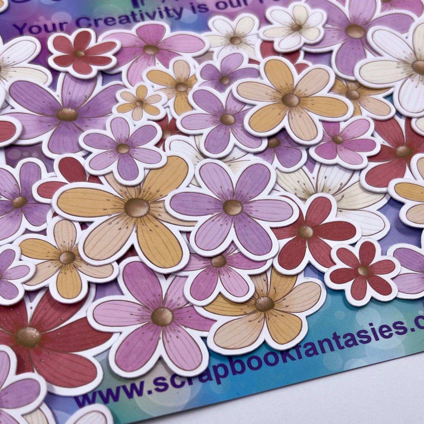 Super Funtimes Colour-Cuts - Flowers 1 (over 50 pieces) 15221