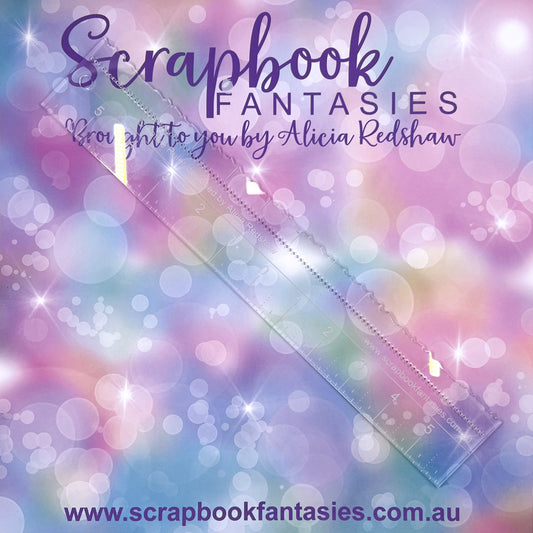 Scrapbook Fantasies Creative Ruler - 12"x2" - Designed by Alicia Redshaw 14631