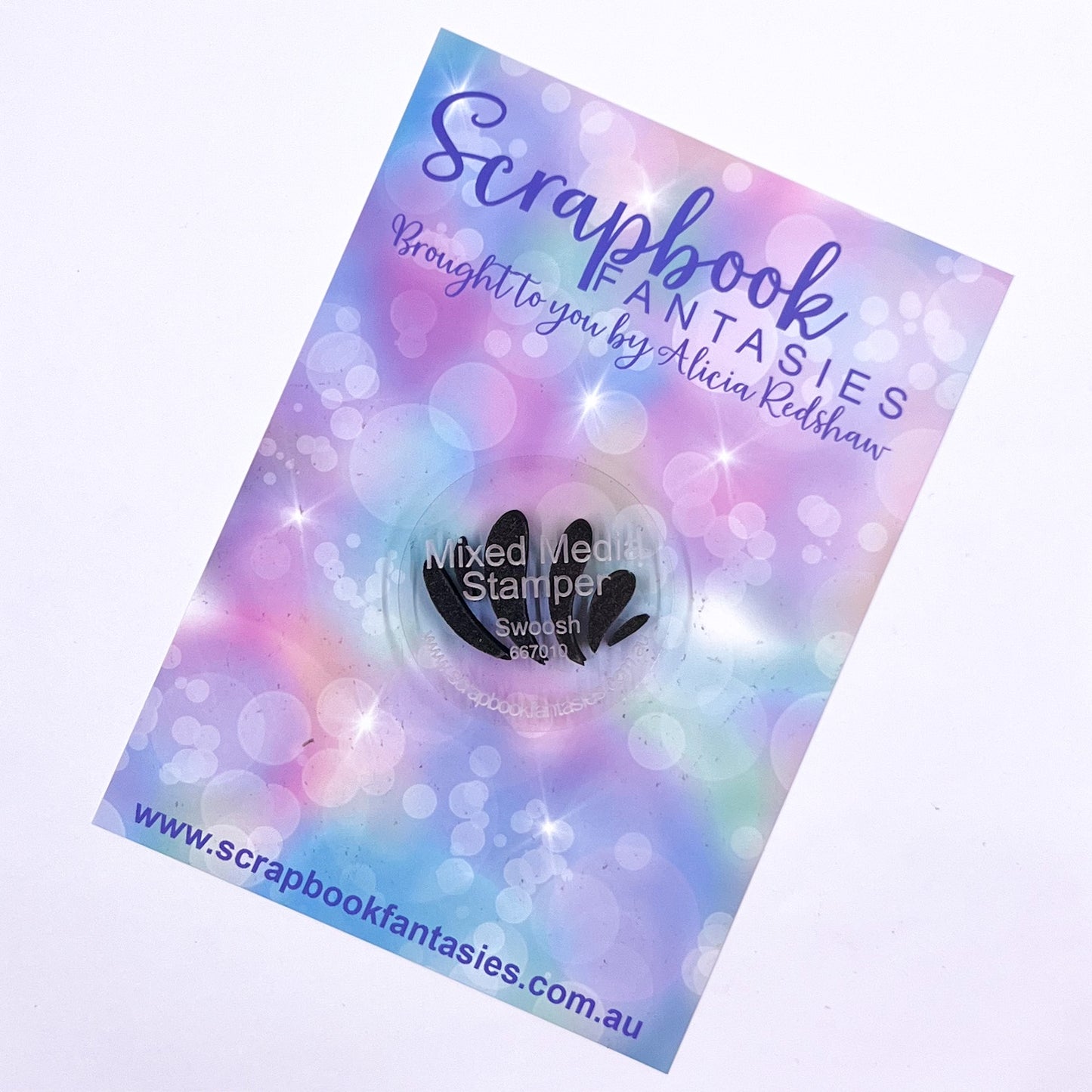 Mixed Media Stamper - Foam Stamp - Swoosh 667010