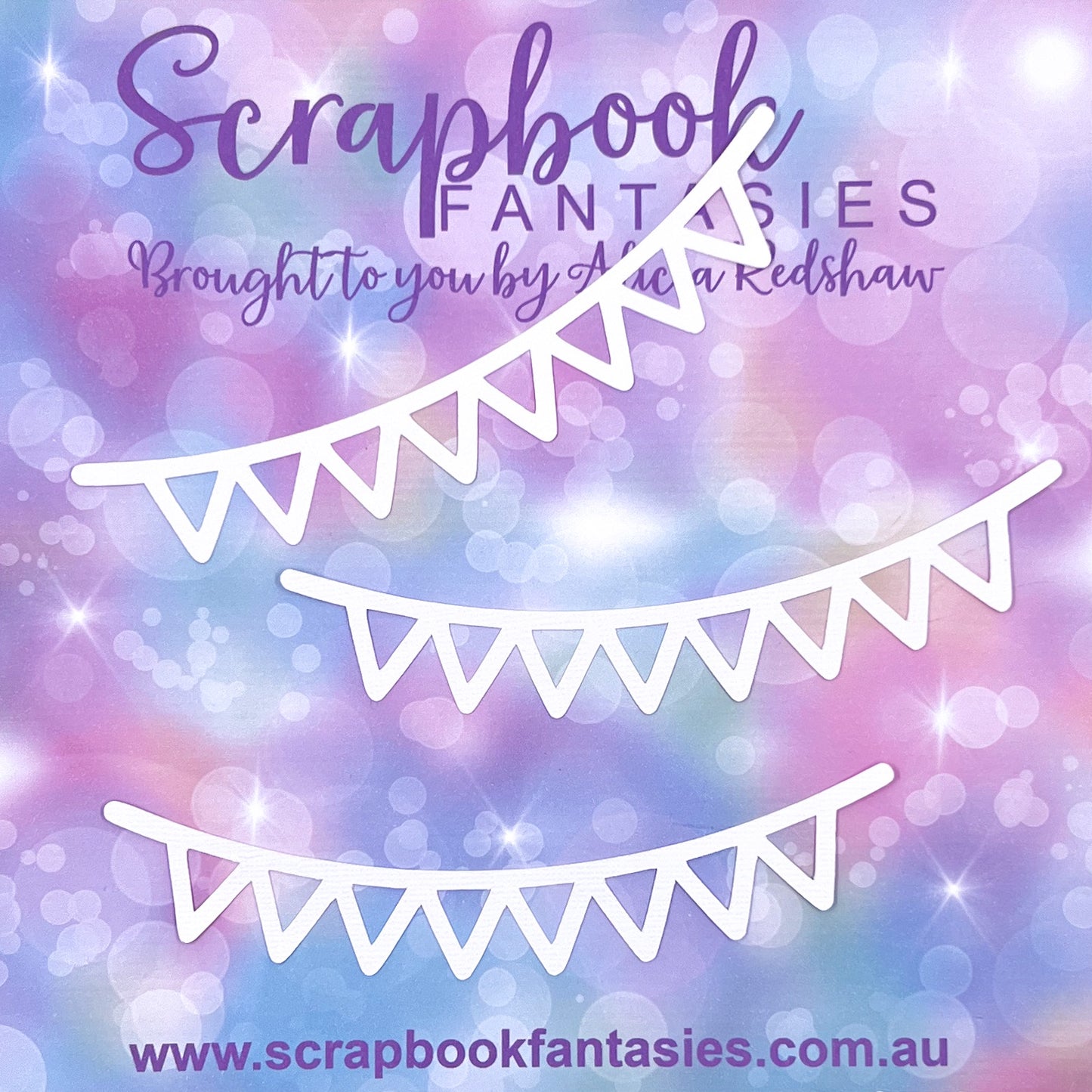 Tropicana - Banners (3 pack) 5.5"x1" White Linen Cardstock Picture-Cut - Designed by Alicia Redshaw