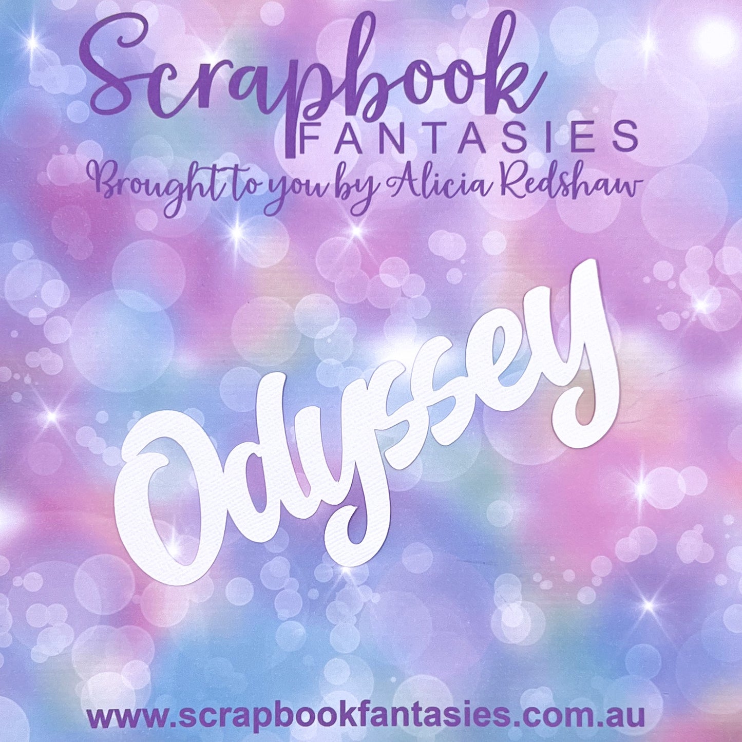 Tranquility - Odyssey 5.75"x2.75" White Linen Cardstock Title-Cut - Designed by Alicia Redshaw