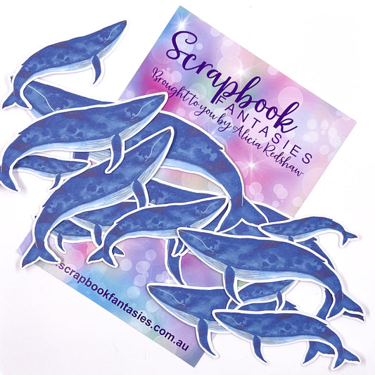 Colour-Cuts Minis - Whales 1 (7 pieces) Designed by Alicia Redshaw
