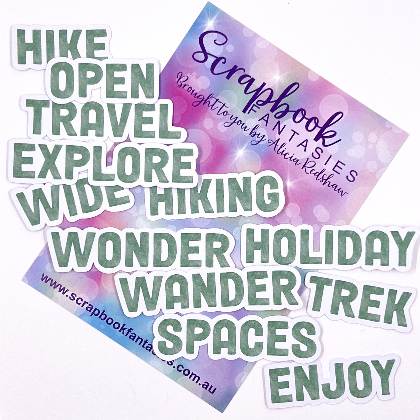 Out & About Mini Colour-Cuts - Words (12 pieces) 13549