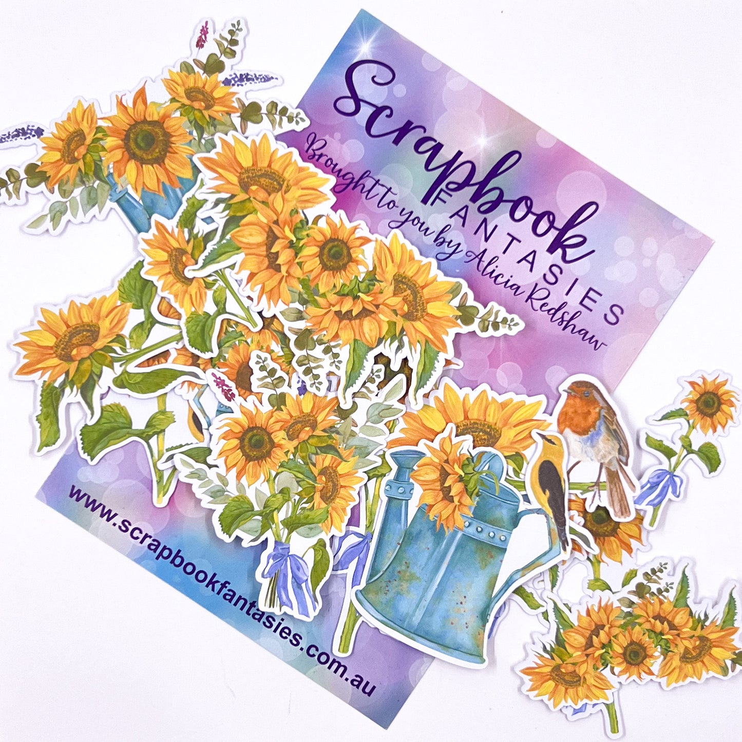 Colour-Cuts - Sunflower Clusters (14 pieces) Designed by Alicia Redshaw