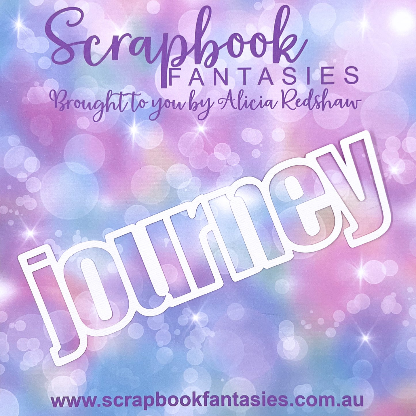 Out & About - journey 7"x2.25" White Linen Cardstock Title-Cut - Designed by Alicia Redshaw