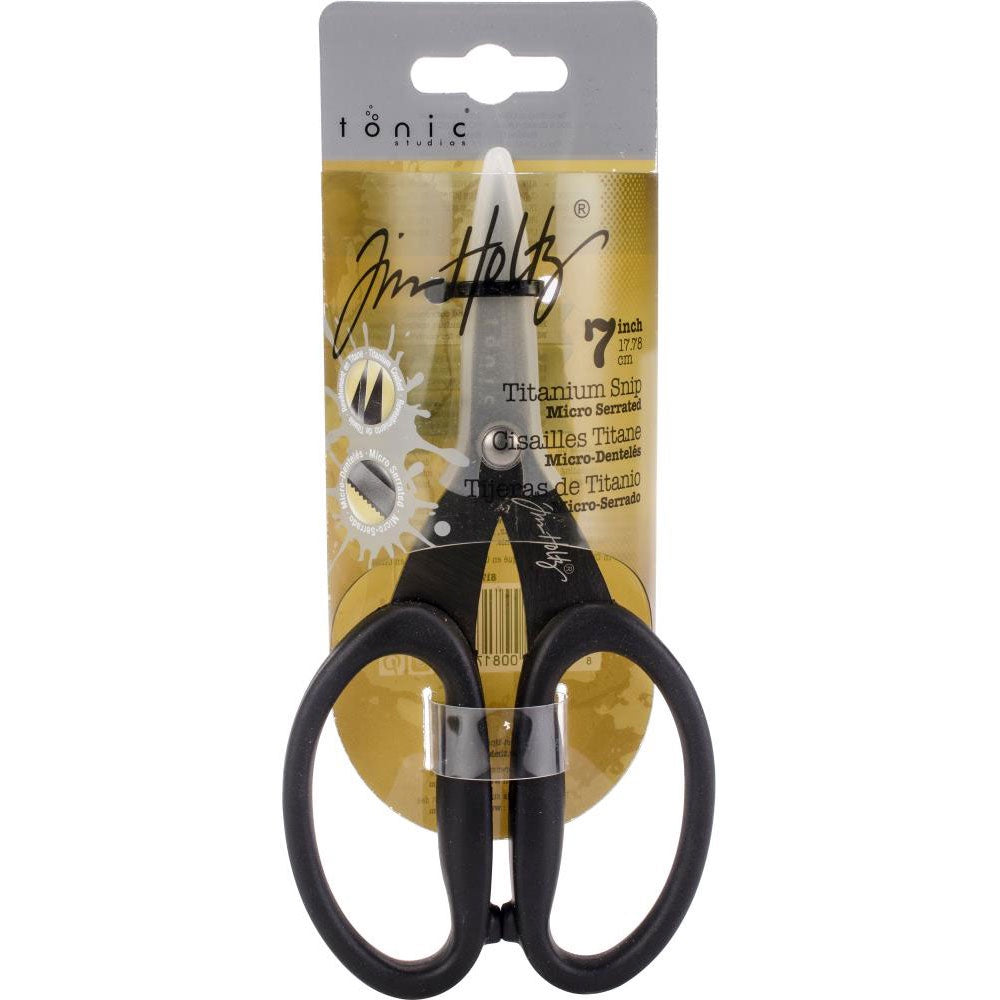 Tim Holtz Tonic Scissors 7" Kushgrip - Nonstick Blade and Cap - TTS00817