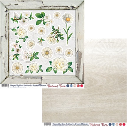 Redwood Farm 12x12 Double-Sided Patterned Paper 006 Designed by Alicia Redshaw Exclusively for Scrapbook Fantasies