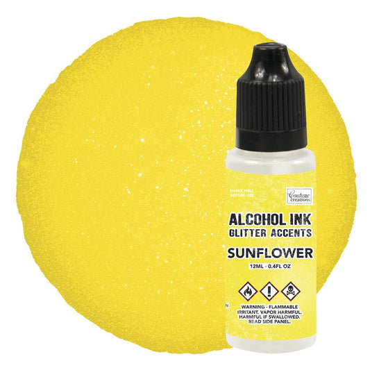 Couture Creations 12ml Sunflower Glitter Accents Alcohol Ink CO728348