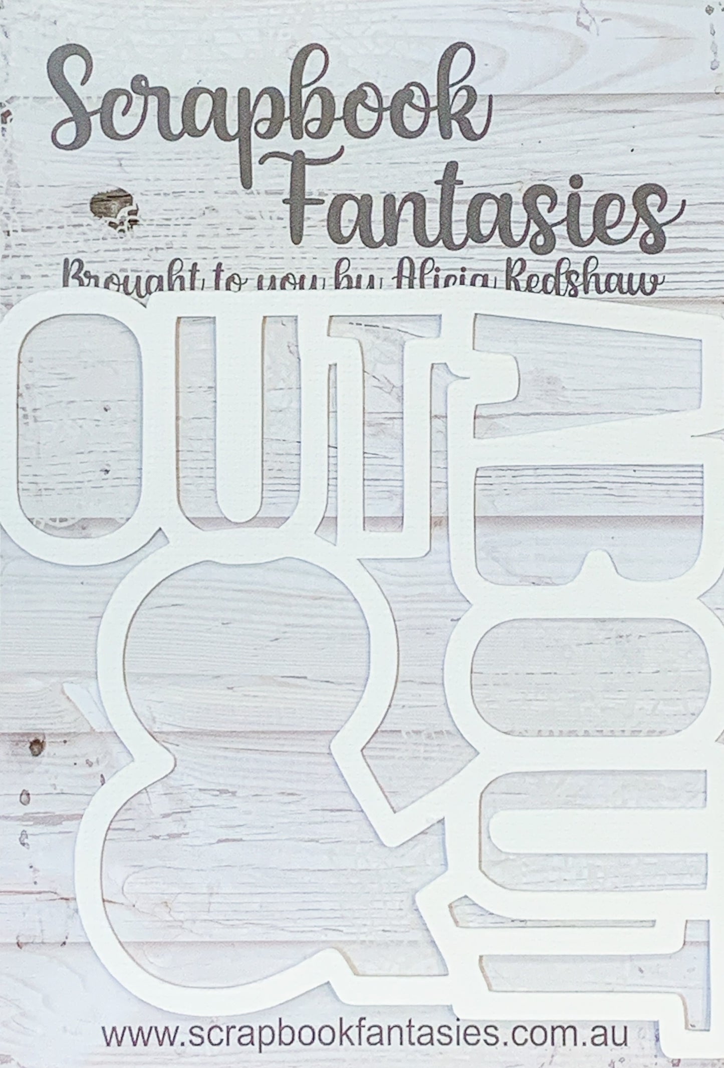 Redwood Farm Out & About 4"x3.75" Cream Linen Cardstock Title-Cut - Designed by Alicia Redshaw Exclusively for Scrapbook Fantasies