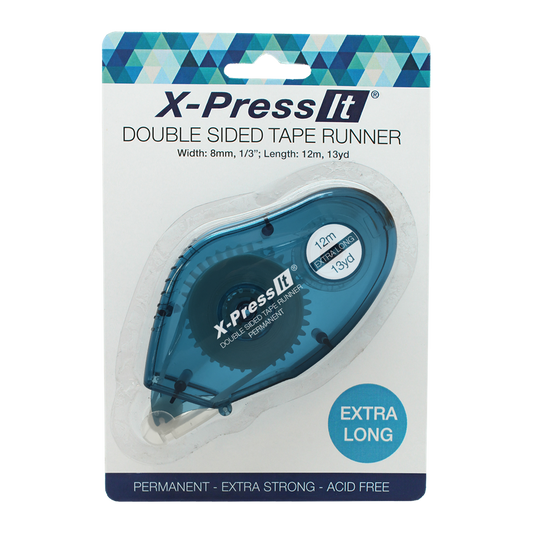 X-Press It Double-sided Tape Runner 8mm wide x 12mt long DSR8