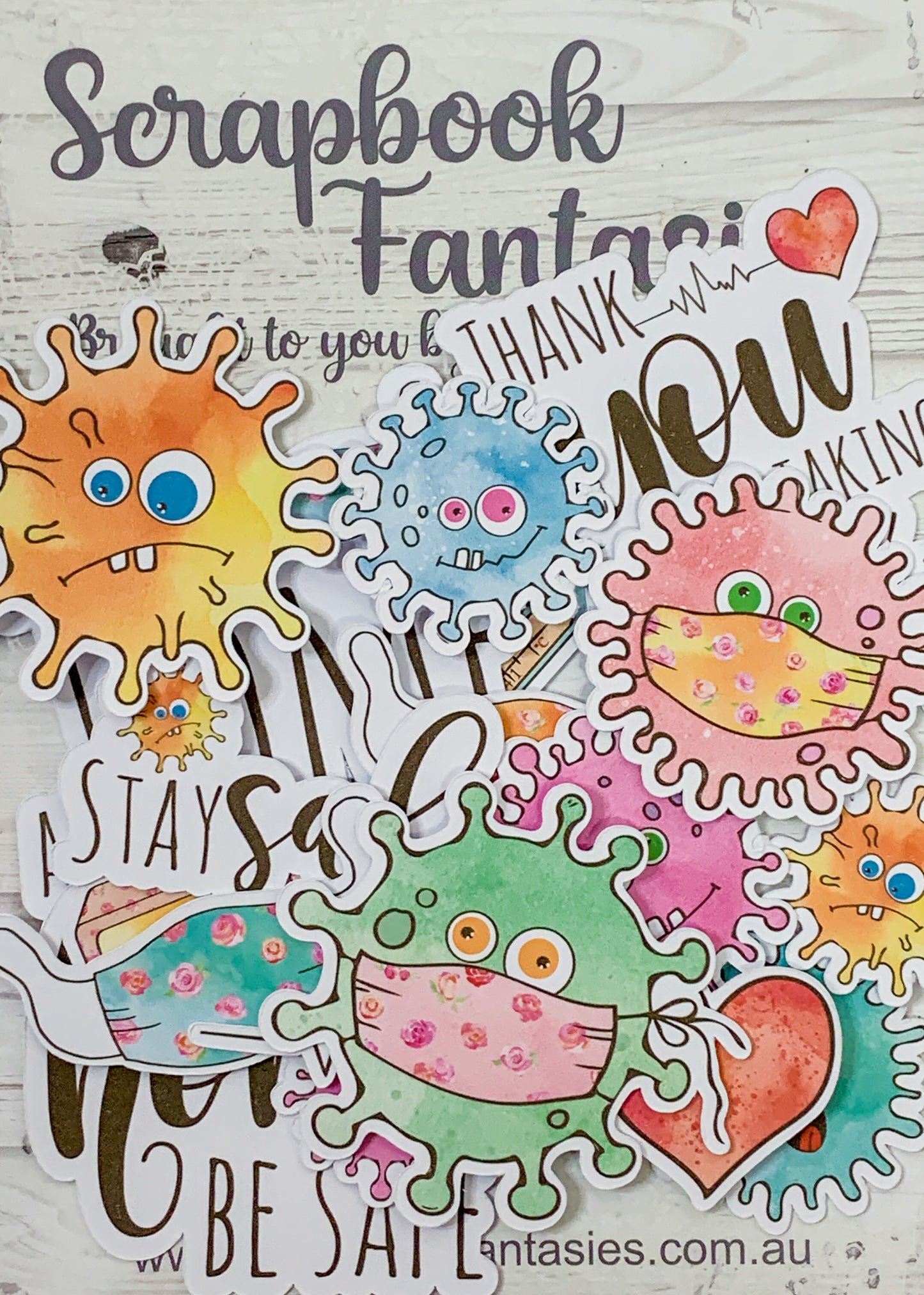 Colour-Cuts - Covid-Cuts 1 Fruit Salad (18 pieces) Designed by Alicia Redshaw