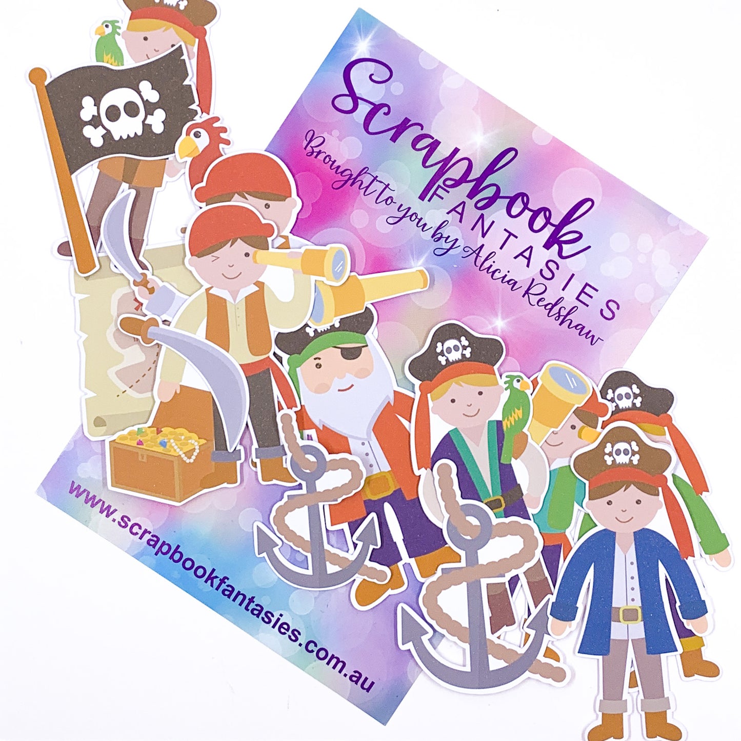 Colour-Cuts - Pirates 1 (17 pieces) Designed by Alicia Redshaw