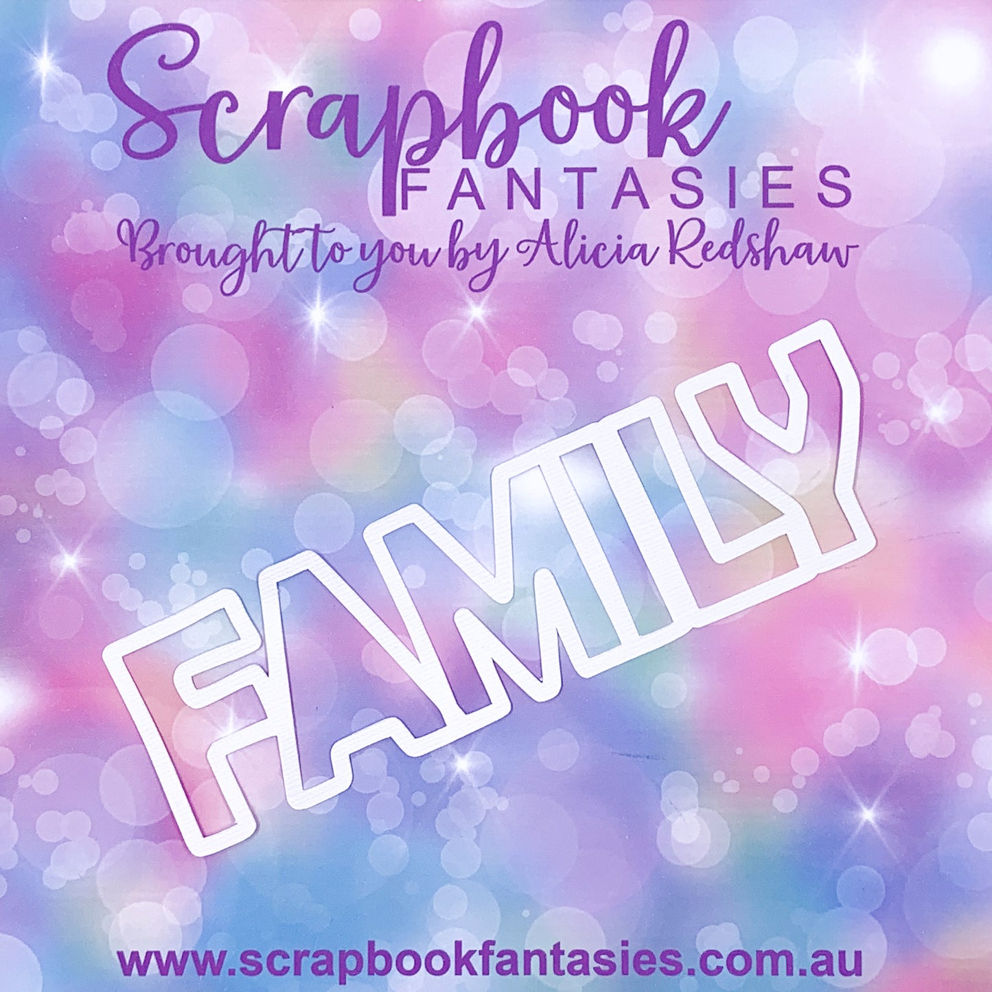 Family is Everything - Family 6.25"x1.75" White Linen Cardstock Title-Cut - Designed by Alicia Redshaw