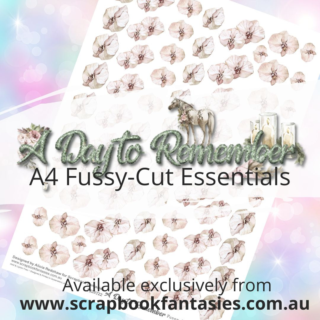 A Day to Remember A4 Colour Fussy-Cut Essentials - Orchids 7328722