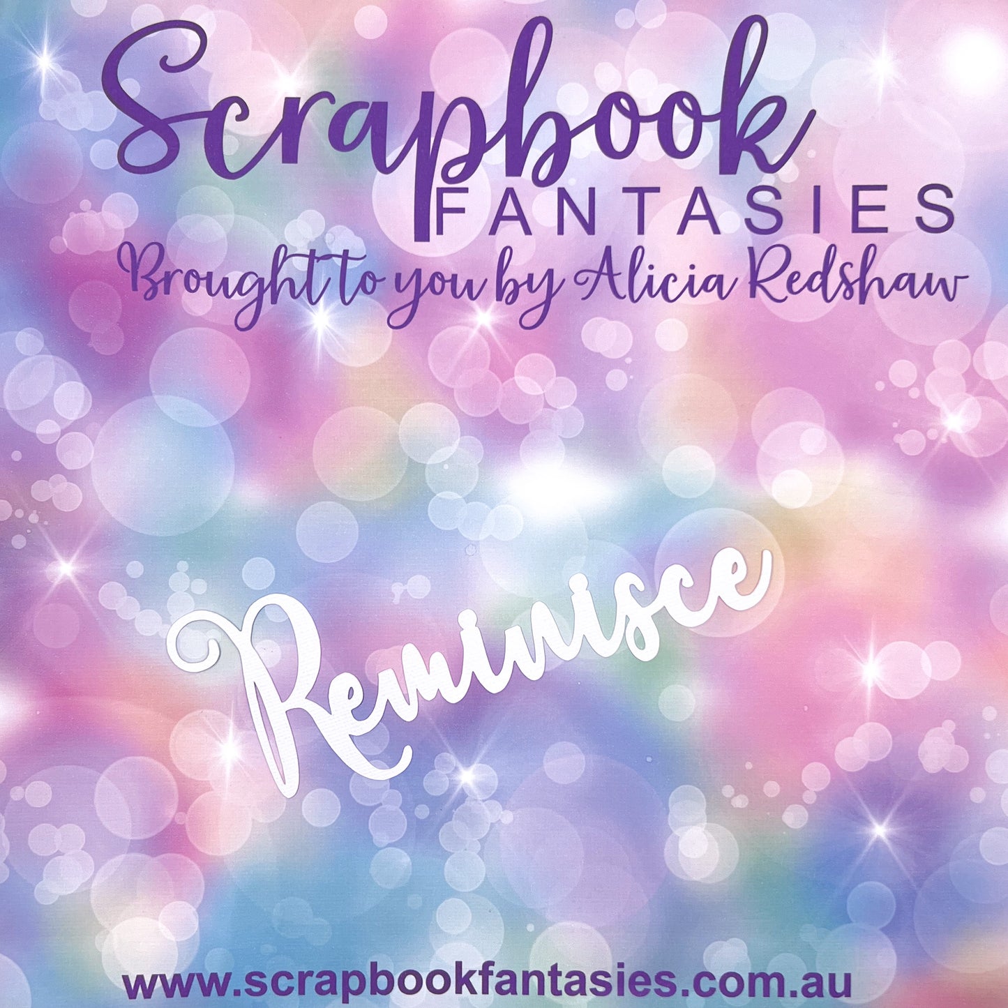 A Day to Remember - Reminisce (script) 7"x2.5" White Linen Cardstock Title-Cut - Designed by Alicia Redshaw