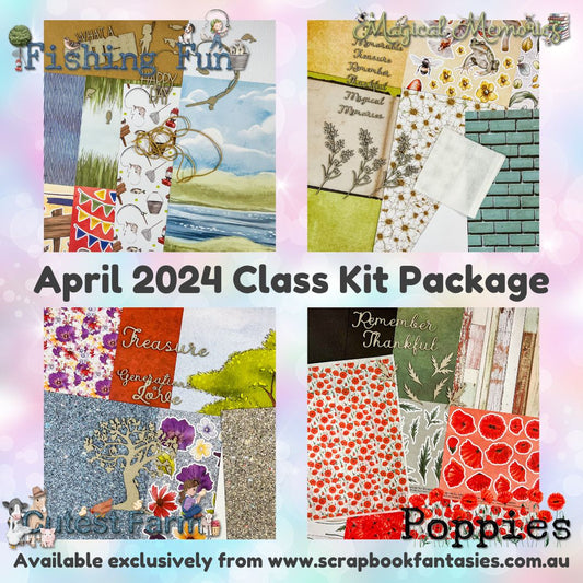 Class Kits Package for Live Classes April 2024 with Alicia Redshaw (Weeks 14, 15, 16 & 17)