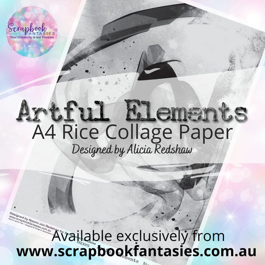 Artful Elements A4 Rice Collage Paper - Digital Collage by Naomi-Jon Redshaw AE23005