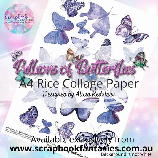 Billions of Butterflies A4 Rice Collage Paper 10 - Designed by Alicia & Naomi-Jon Redshaw 22210
