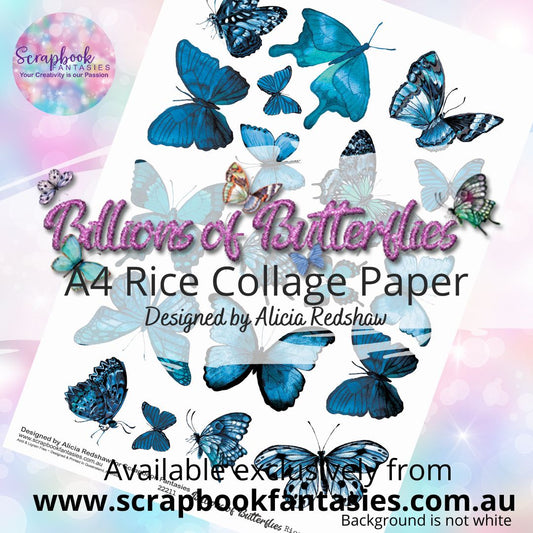Billions of Butterflies A4 Rice Collage Paper 11 - Designed by Alicia & Naomi-Jon Redshaw 22211