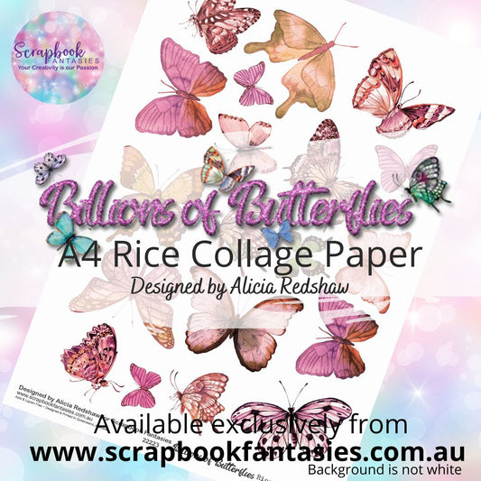 Billions of Butterflies A4 Rice Collage Paper 23 - Designed by Alicia & Naomi-Jon Redshaw 22223