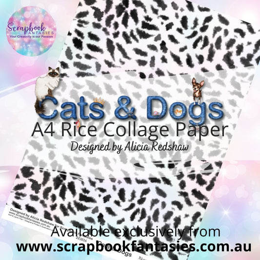 Cats & Dogs A4 Rice Collage Paper - Animal Print 2 223216
