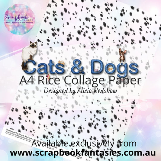 Cats & Dogs A4 Rice Collage Paper - Dalmation 223210
