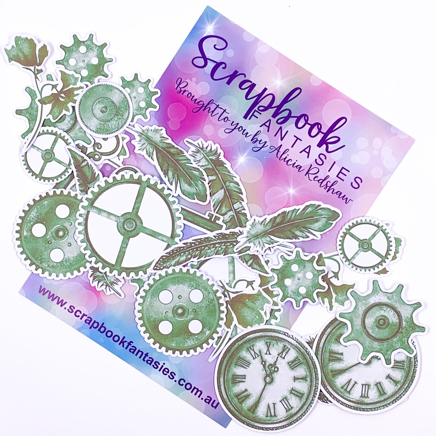 Colour-Cuts - Steampunk & Feathers 15 (28 pieces) Designed by Alicia Redshaw