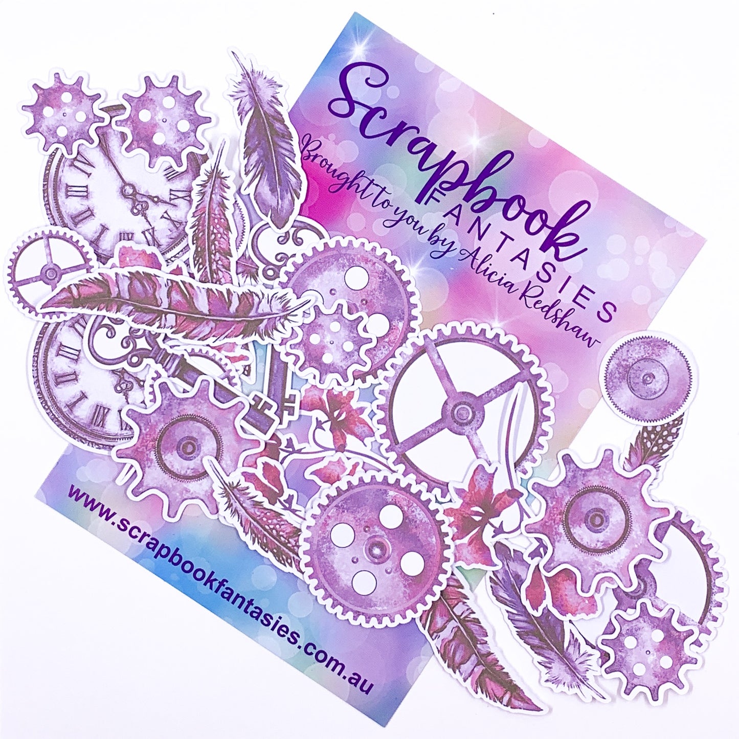 Colour-Cuts - Steampunk & Feathers 18 (28 pieces) Designed by Alicia Redshaw