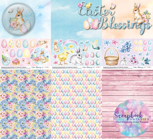 Easter Blessings 8"x11" Double-Sided Patterned Paper Pack - Designed by Alicia Redshaw Exclusively for Scrapbook Fantasies