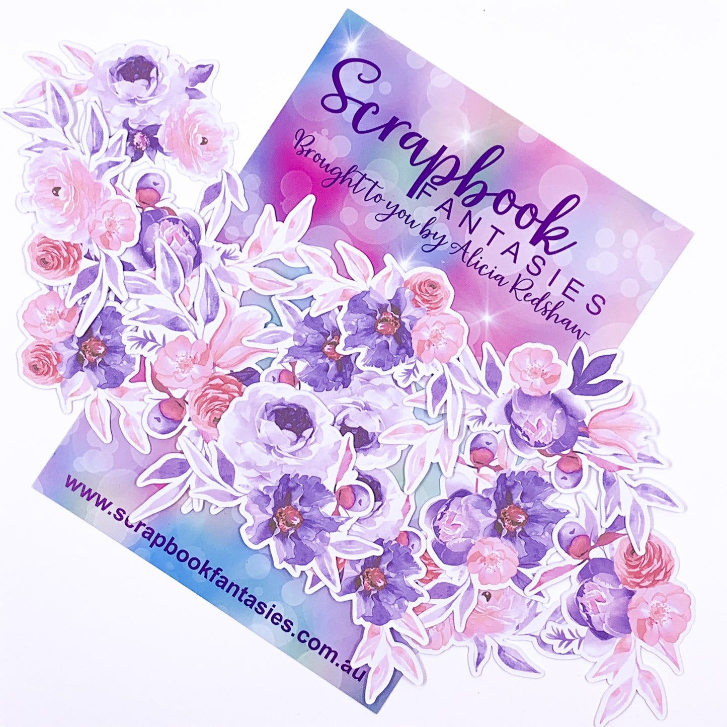 Colour-Cuts - Fantasy Flower Clusters 8 (13 pieces) Designed by Alicia Redshaw