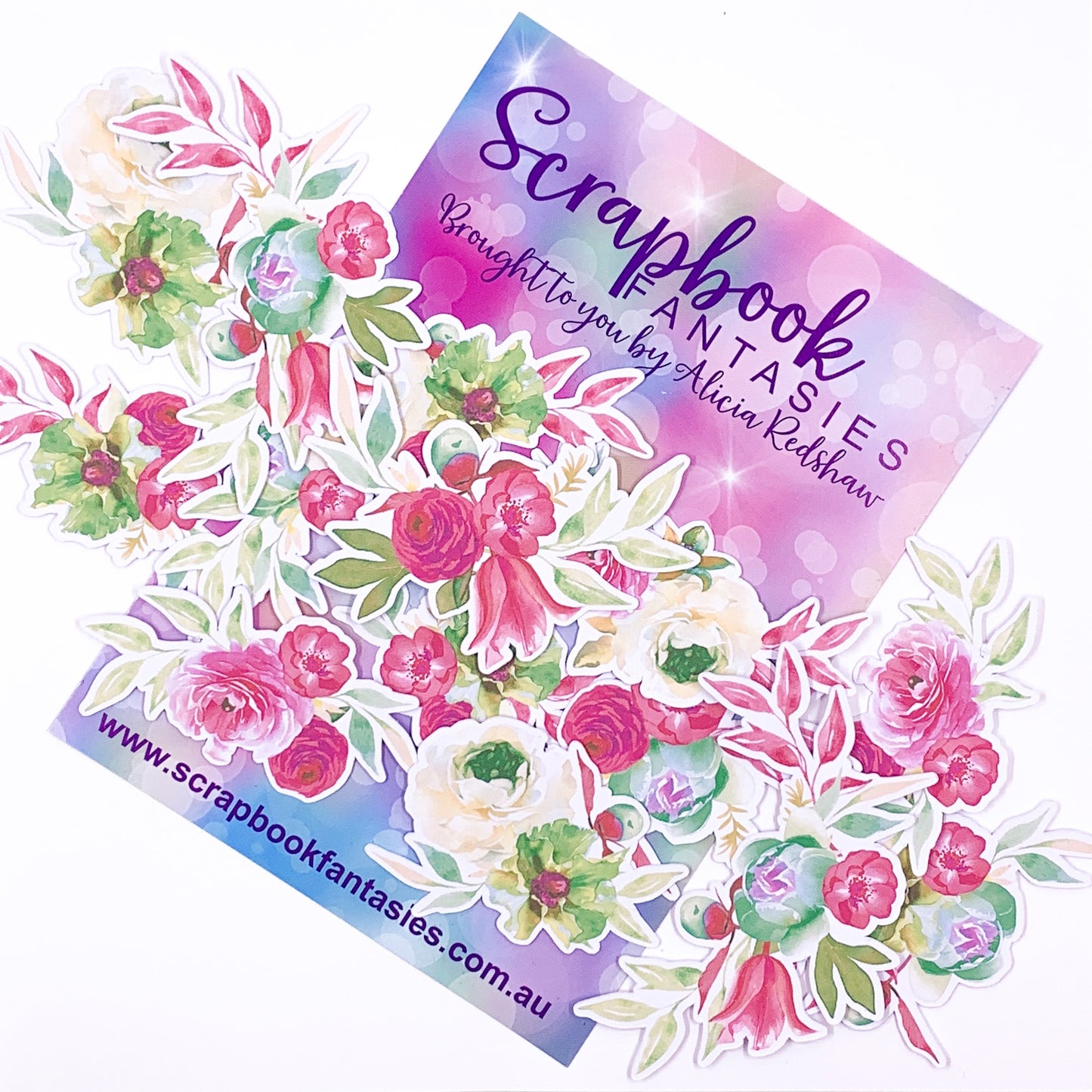 Colour-Cuts - Fantasy Flower Clusters 10 (13 pieces) Designed by Alicia Redshaw