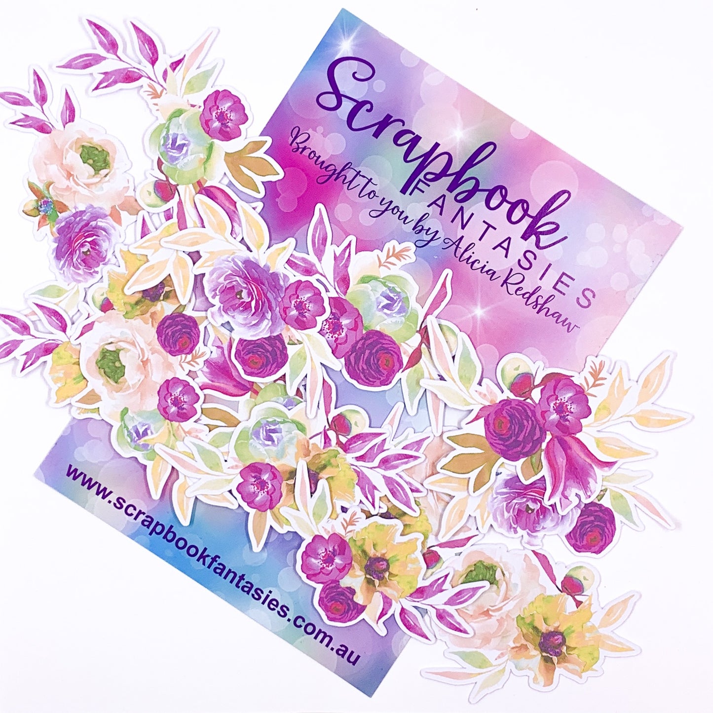 Colour-Cuts - Fantasy Flower Clusters 9 (13 pieces) Designed by Alicia Redshaw