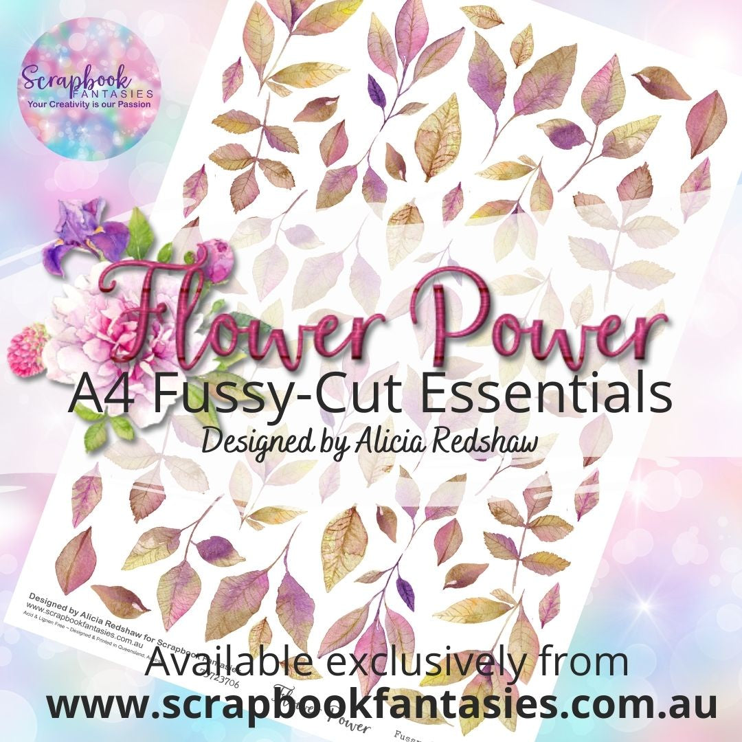 Flower Power A4 Colour Fussy-Cut Essentials - Autumn Leaves 73723706