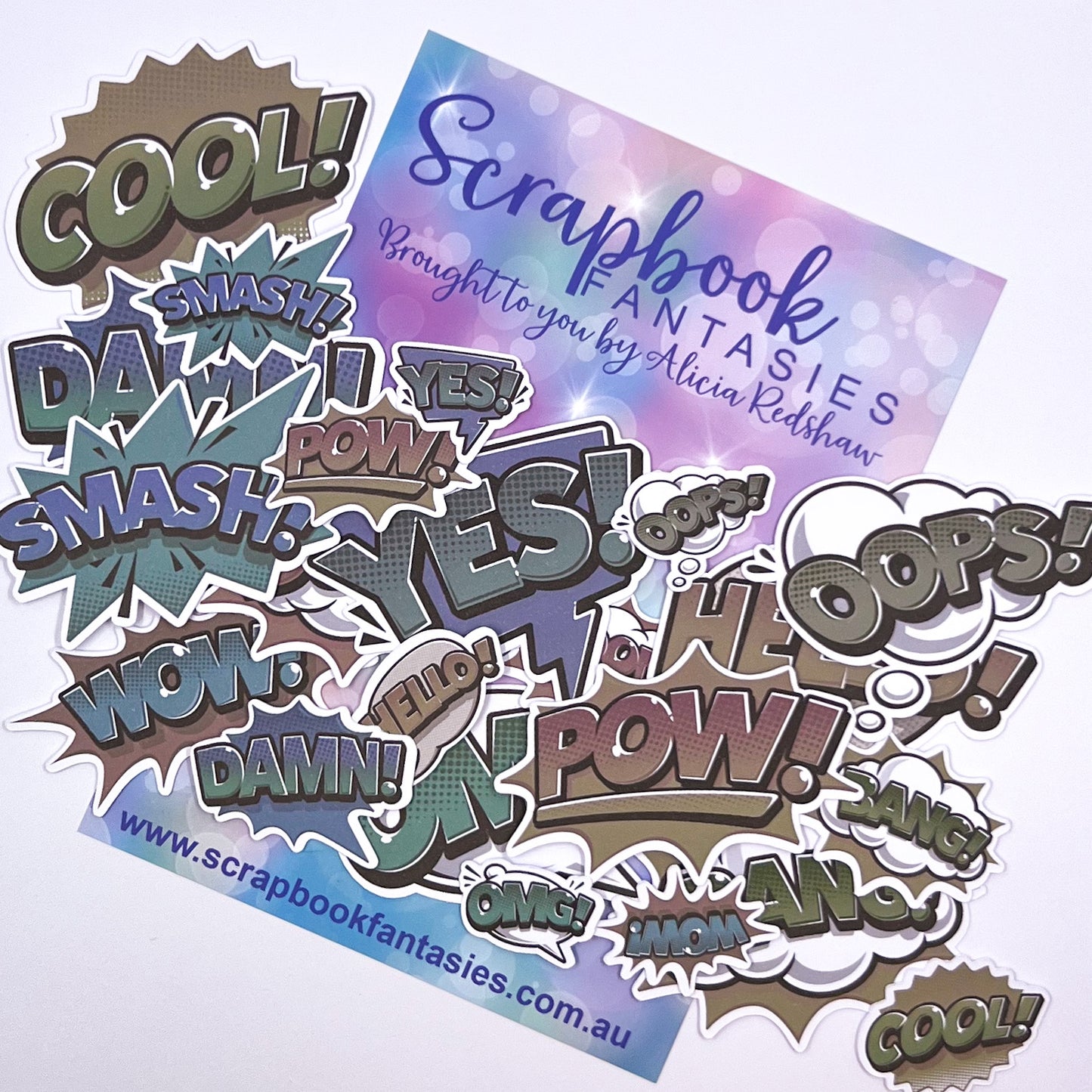 Getaway Colour-Cuts - Action Words (22 pieces) Designed by Alicia Redshaw