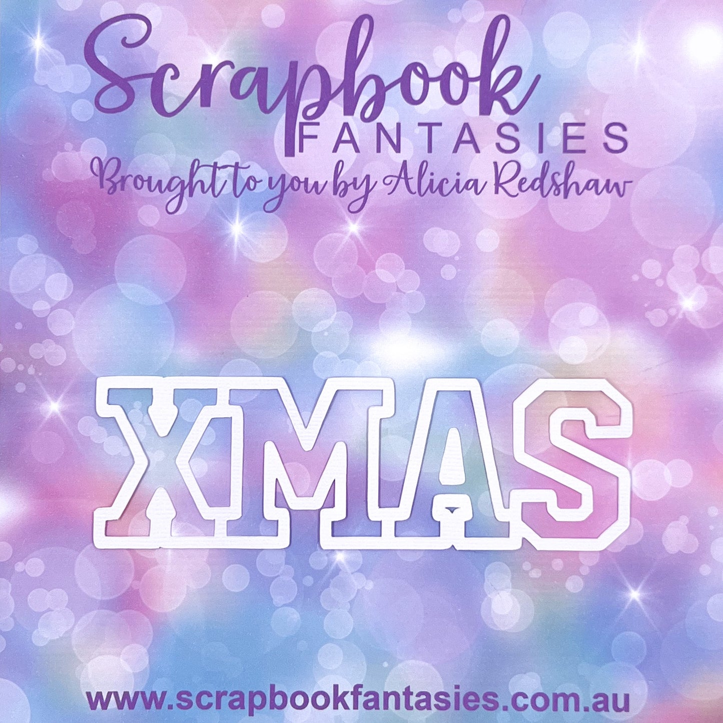 Gnome for the Holidays - XMAS 6"x1.75" White Linen Cardstock Title-Cut - Designed by Alicia Redshaw