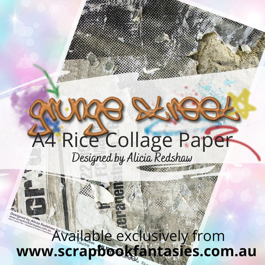 Grunge Street A4 Rice Collage Paper - Grunge Posters