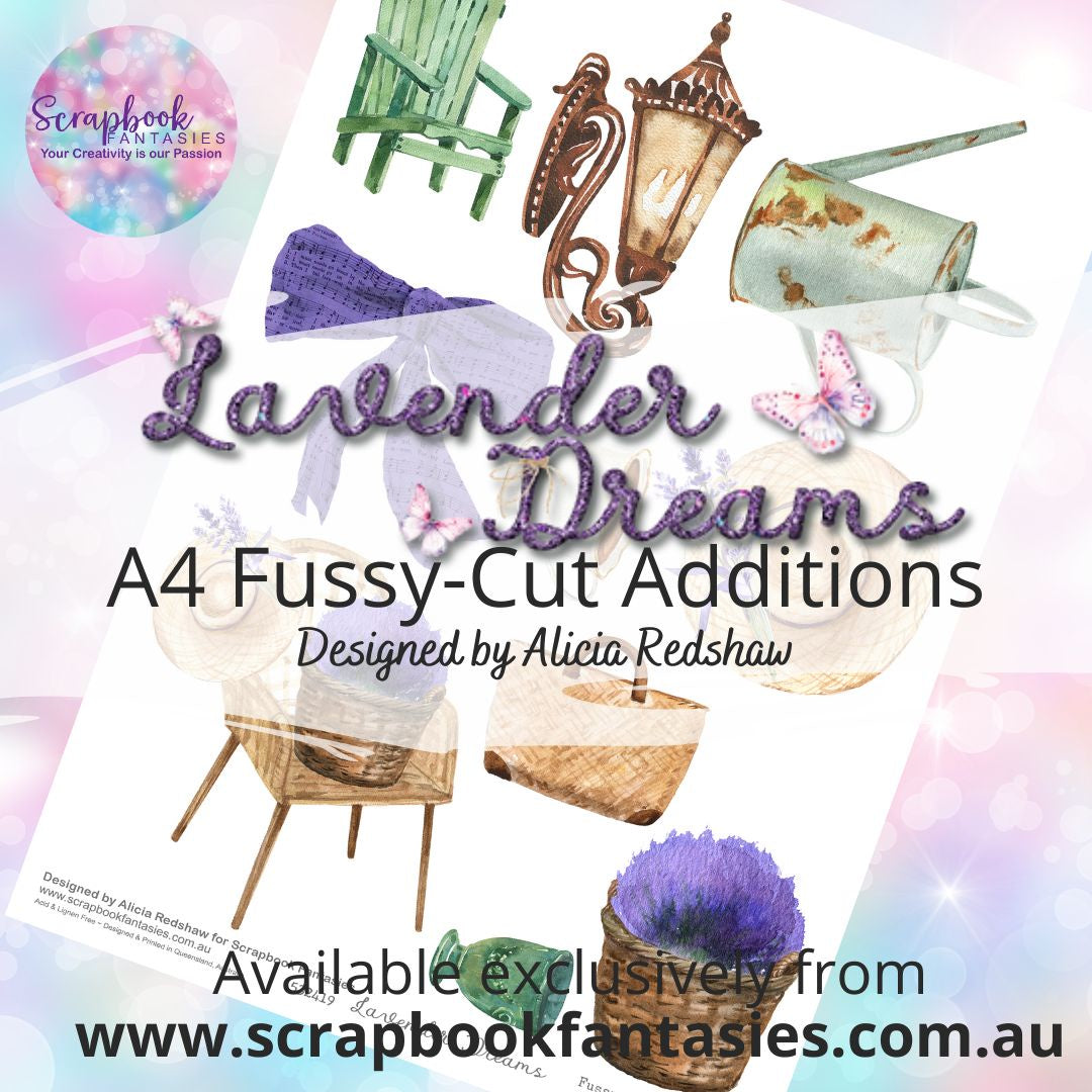 Lavender Dreams A4 Colour Fussy-Cut Additions - In the Garden 532419