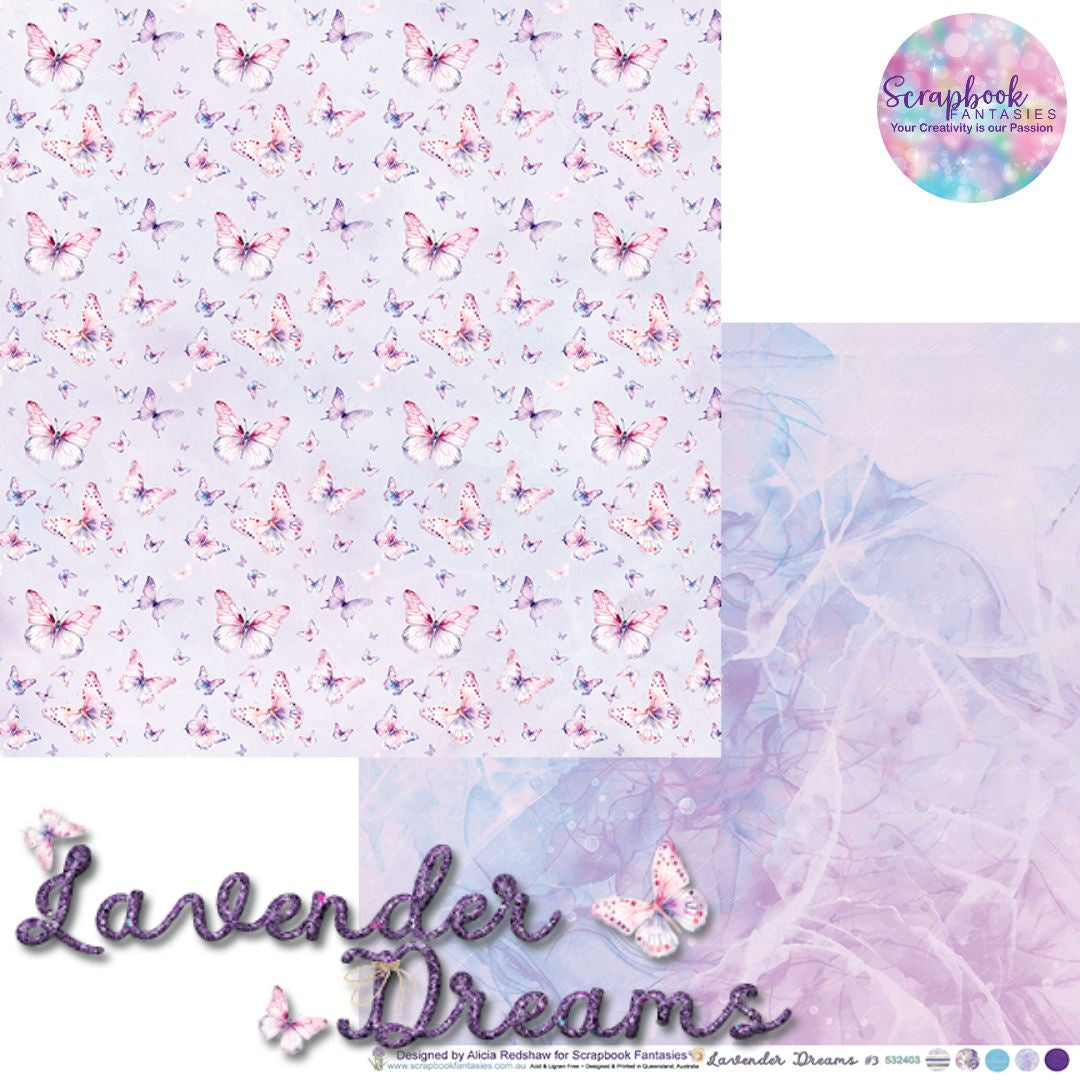 Lavender Dreams 12x12 Double-Sided Patterned Paper 3 - 532403