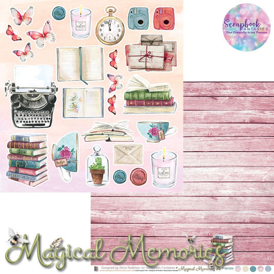 Magical Memories 12x12 Double-Sided Patterned Paper 2 - Designed by Alicia Redshaw Exclusively for Scrapbook Fantasies 667202