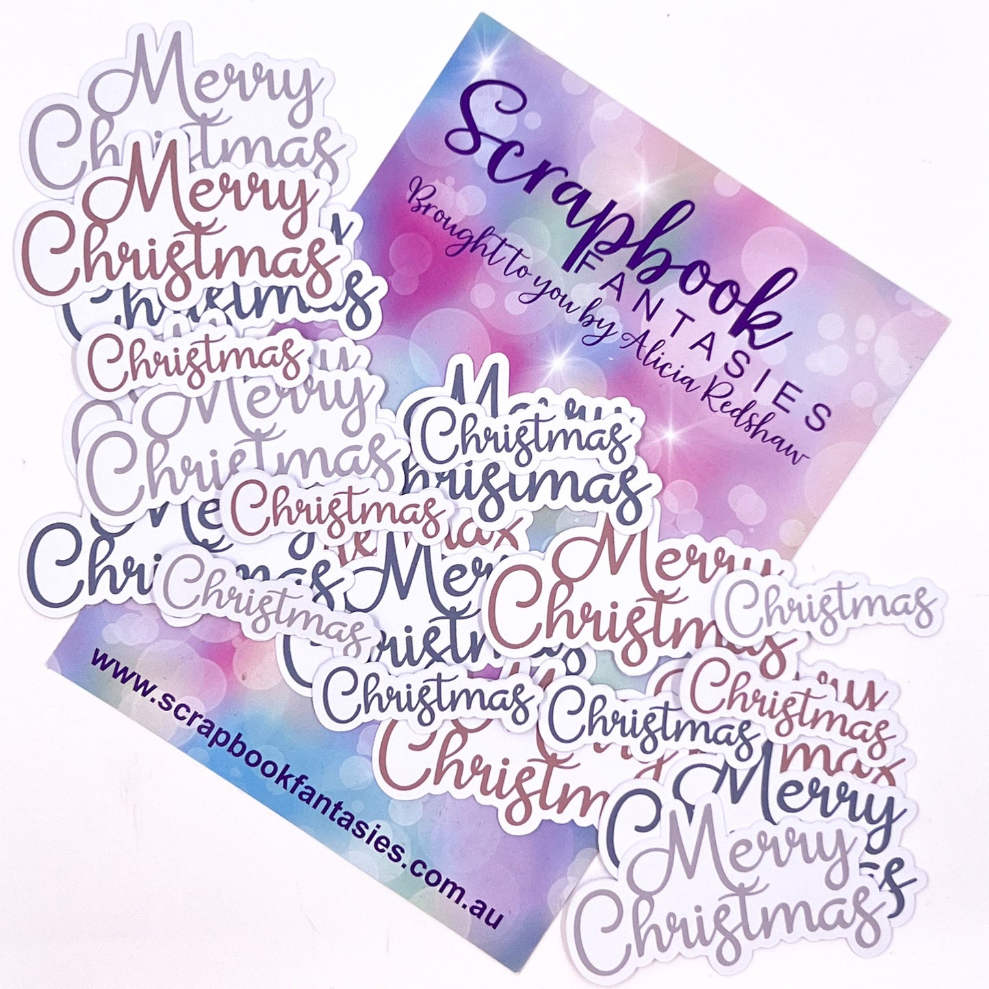 Victorian Christmas Colour-Cuts - Merry Christmas 2 (22 pieces) Designed by Alicia Redshaw